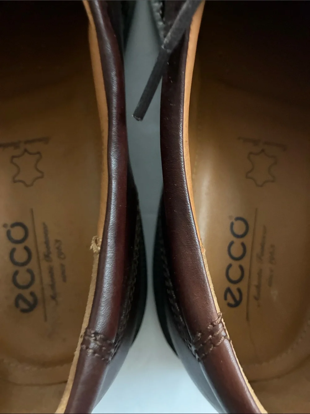 Ecco Men's Classic Lace-Up Leather Dress Shoes - Brown, Size 13.5